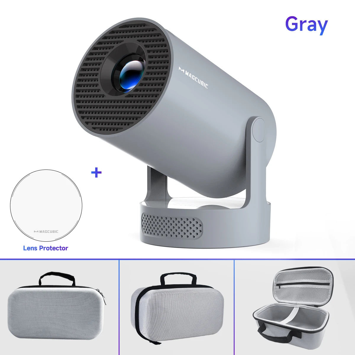 Magcubic 4K Android 11 Portable Projector 8000 Lumens WiFi 6 BT5.4 Outdoor Theater 5W HiFi Speaker 720P HD Supported HY300 Pro+
