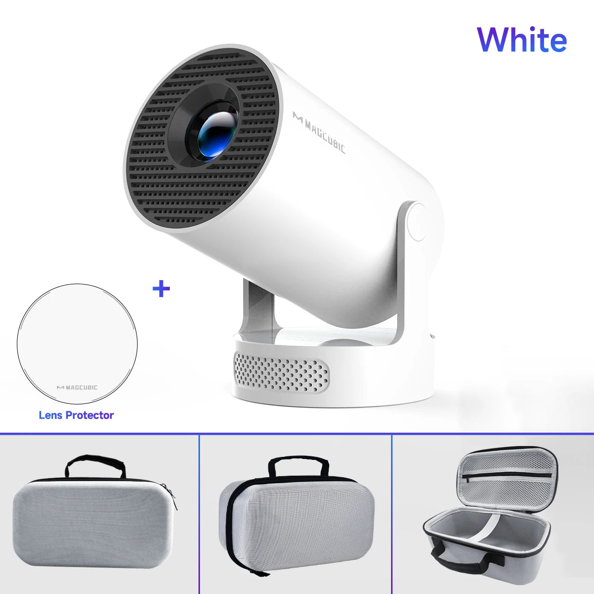 Magcubic 4K Android 11 Portable Projector 8000 Lumens WiFi 6 BT5.4 Outdoor Theater 5W HiFi Speaker 720P HD Supported HY300 Pro+