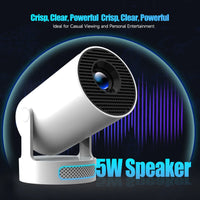 Magcubic 4K Android 11 Portable Projector 8000 Lumens WiFi 6 BT5.4 Outdoor Theater 5W HiFi Speaker 720P HD Supported HY300 Pro+